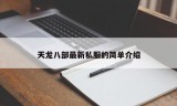 天龙八部最新私服的简单介绍